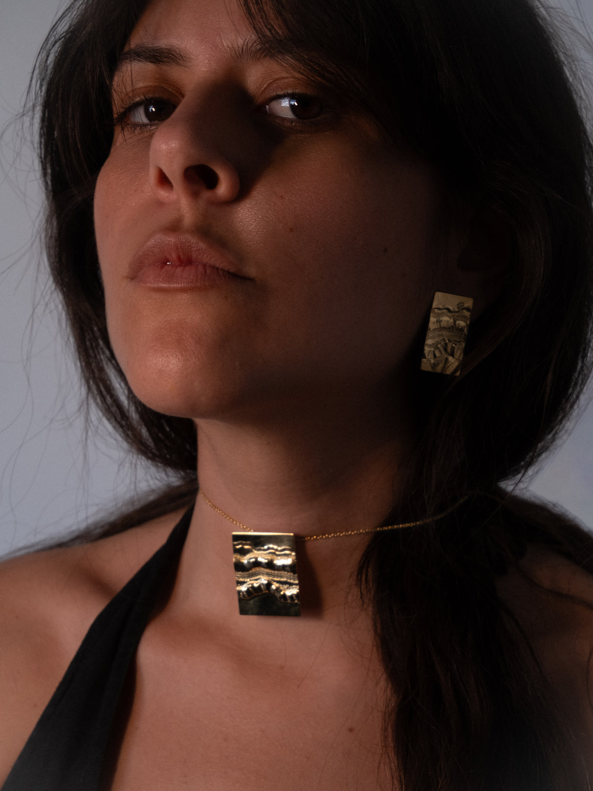 Collier Strata I - doré