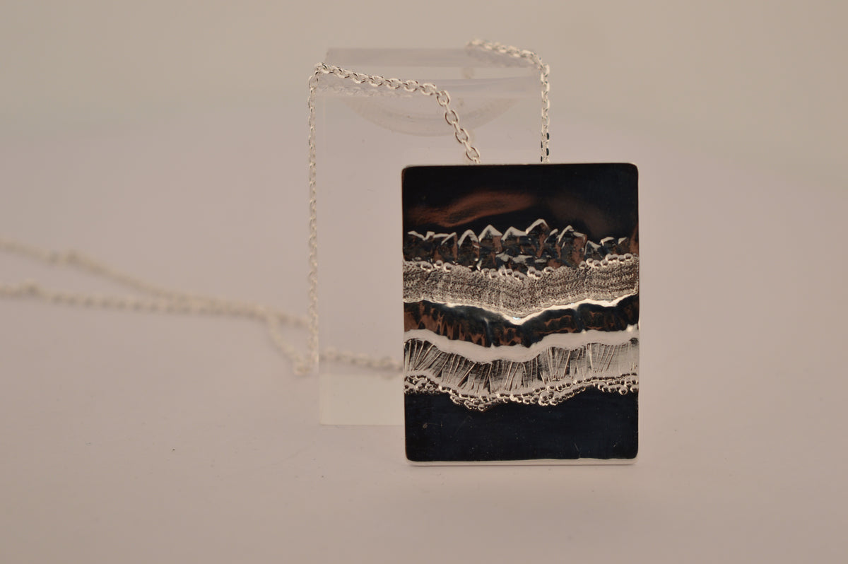 Collier Strata I - argenté